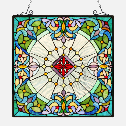 Astoria Grand Stained Glass Window Panel Wayfair